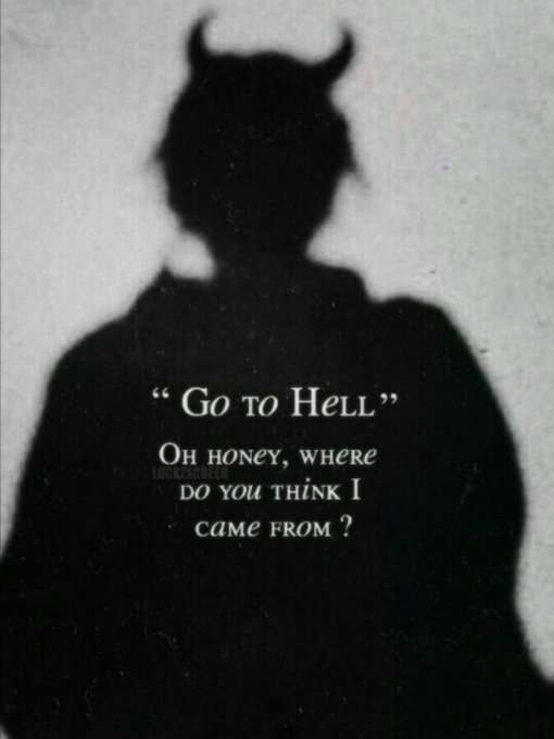 I've been there. Devil didn't like me and spat me back out here. https://t.co/zT55rK052U<a href="/tag/aniversareameatwitter"class="tags"><span>#aniversareameatwitter</span></a>