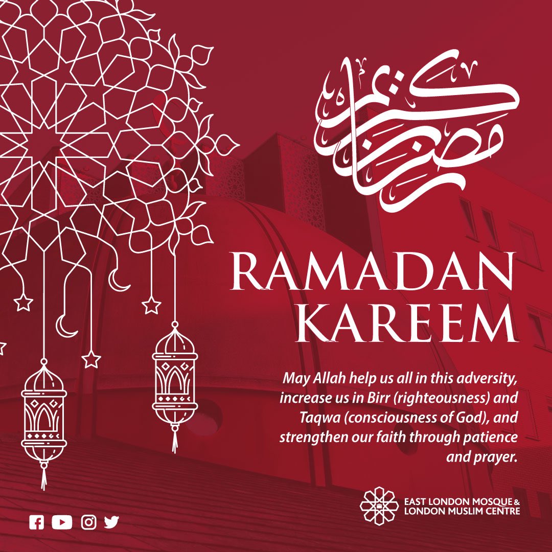 elondonmosque's tweet photo. OFFICIAL ANNOUNCEMENT from the East London Mosque

First day of Ramadan will be on Friday 24th April 2020. There is no Tarawih at the Mosque due to the coronavirus pandemic lockdown.

#OurMosqueOurFuture https://t.co/9K1khIEjUG