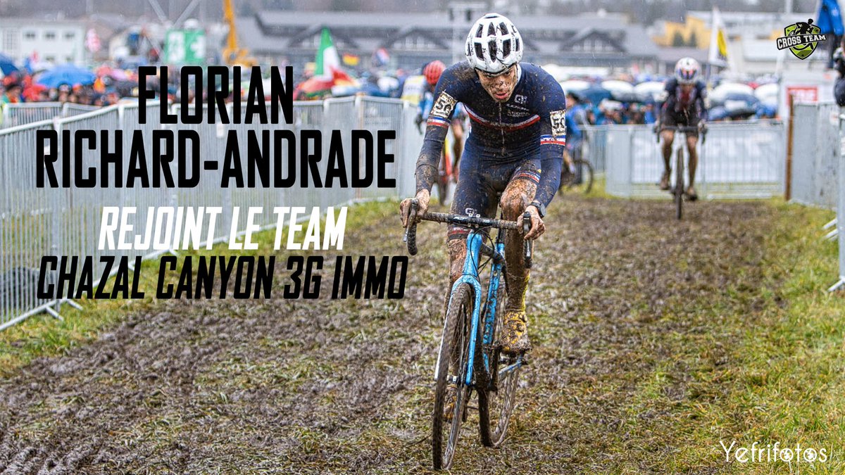 CX_TeamLegendre's tweet photo. 🙌 Florian Richard-Andrade, 18 ans, rejoint le Team Chazal Canyon 3G Immo pour l’hiver 2020-2021.
🇫🇷 3e - Chazal Cup Vittel
🇫🇷 4e - #CDFCX La Mézière
🌍 4e - Bern
🌈 8e - @UCI_CX Dübendorf
🚑 Absent de fin octobre à mi-décembre pour soigner une mononucléose.
📸 @Yefrifotos https://t.co/b08Su2SdUJ