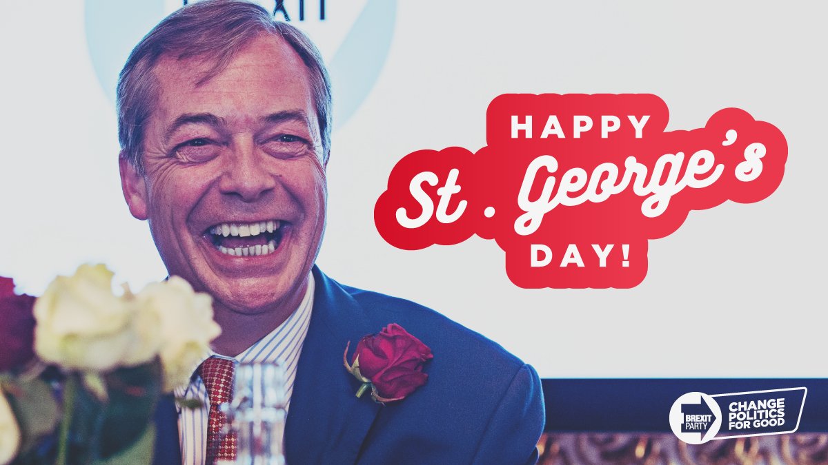 reformparty_uk's tweet photo. Happy #StGeorgesDay! https://t.co/4KMqlp61mV