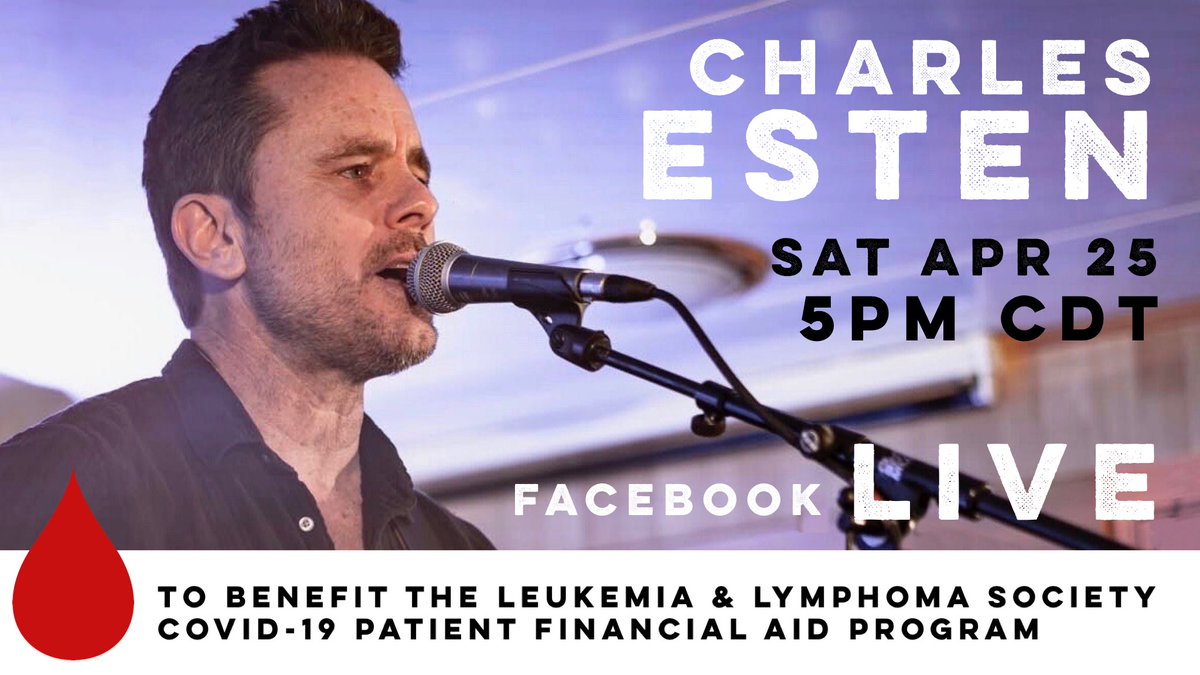 CharlesEsten's tweet photo. This Saturday’s LiveStream will be to benefit the great work of my friends at @LLSusa and their vital financial aid program for patients and families who are facing both blood cancer AND the coronavirus. Join me and help this great cause!🙌🏻✨ https://t.co/kVeApGlv2O