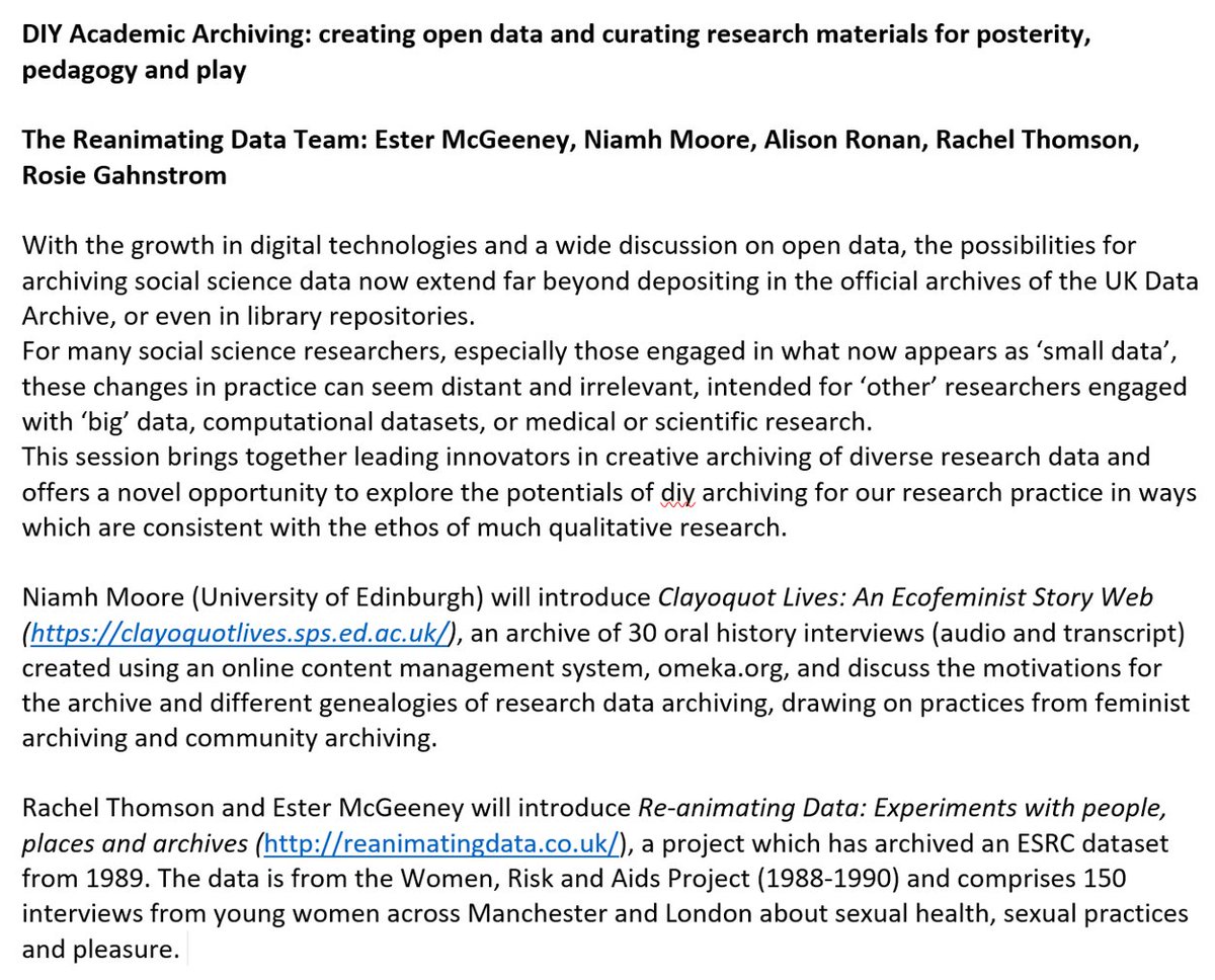 rawfeminism's tweet photo. Today the #reanimatingdata team would have been presenting at #britsoc2020 @britsoci here is some of our abstract below. I'll tweet a little about some of our exciting project #methodologicalinnovations with thanks for funding from @ESRC https://t.co/Mq1Gd0QnHS
