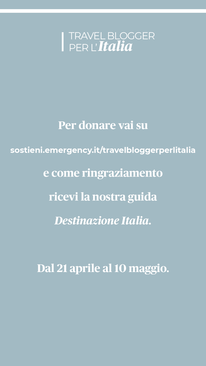 Mica ci aspettavamo una risposta così!! 😍😍 #travelbloggerperlitalia
Ci state scrivendo in tantissimi e vi ringraziamo di cuore per le belle parole... ❤️ Ma soprattutto per la vostra generosità!