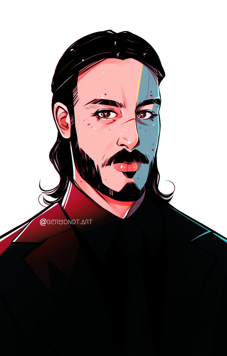 bermondt_art's tweet photo. Ryan Sitkowski as John Wick for #sixfanarts challenge on Instagram. I guess they go to the same barbershop 👀

#JohnWick #RyanSitkowski #MIW #fanart https://t.co/BKr5aA9Rvl