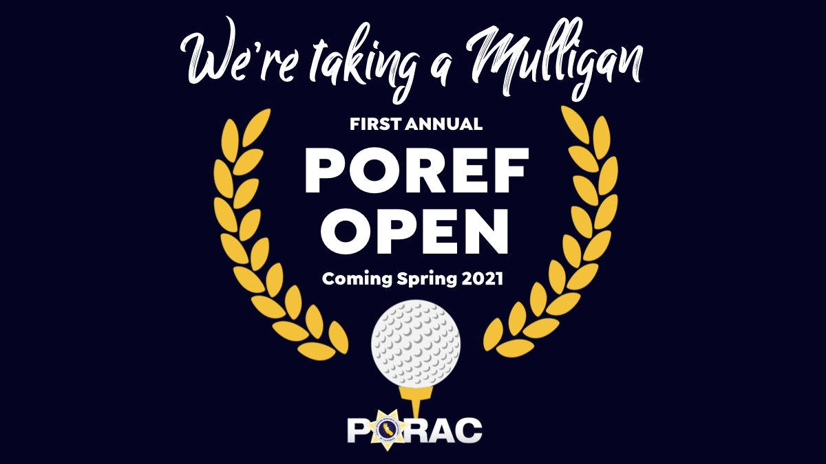 PORACalifornia's tweet photo. We know you all wanted to be in Plam Springs today golfing with us at the First Annual POREF Open but unfortunately, we had to postpone due to COVID-19 and take a #Mulligan for next Spring. We'll keep you posted with new information! #WeArePORAC #POREFOpen https://t.co/9QY827L5EW