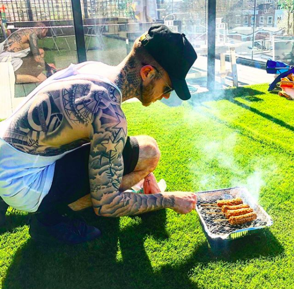 Chefcouk's tweet image. Best way to spend your #quarantine evenings- Barbeque in your garden! @benchef123 says, &quot;Never take the “little” things for granted because they can easily be taken from you.”

#coronavirus #covid19 #ukchefs #chefsinuk #stayhome