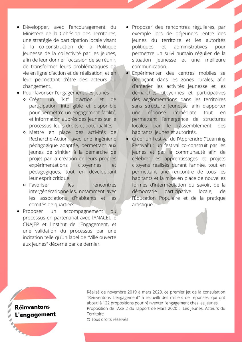 ReinvEngagement's tweet photo. Aujourd'hui, 26 nouvelles propositions pour rendre les jeunes #acteurs de leurs territoires

➡️Axe 2 :  Les Jeunes, acteurs du territoire

Disponible sur https://t.co/D4UJqzg2aZ https://t.co/yVfd3iWgiC