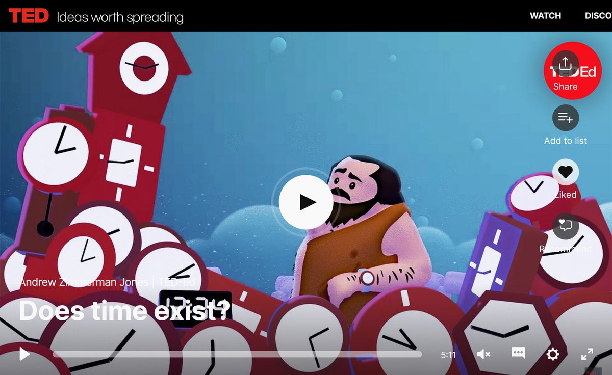 ❌❌❌#Confinement ou pas, le #temps ne s'écoule pas de la même façon pour tous. Est-ce que le temps existe physiquement ou c'est juste dans nos têtes?🤔 🧐@AdrewZimmermanJones
👉bit.ly/3eLDp5W
❗Prenez soin de vous ❗ 
#IdeasWorthSpreading #TEDtalk