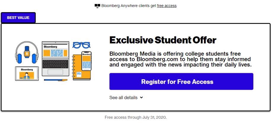 valenteandree's tweet photo. In weeks where biased, noisy and data-poor news are gaining momentum and popularity Bloomberg is offering University Students the opportunity to have unlimited access to our web content. 🌍
2700 Analysts and Journalists for free ✅ 
https://t.co/KfVRzujSRE https://t.co/QX4rPW6hQV