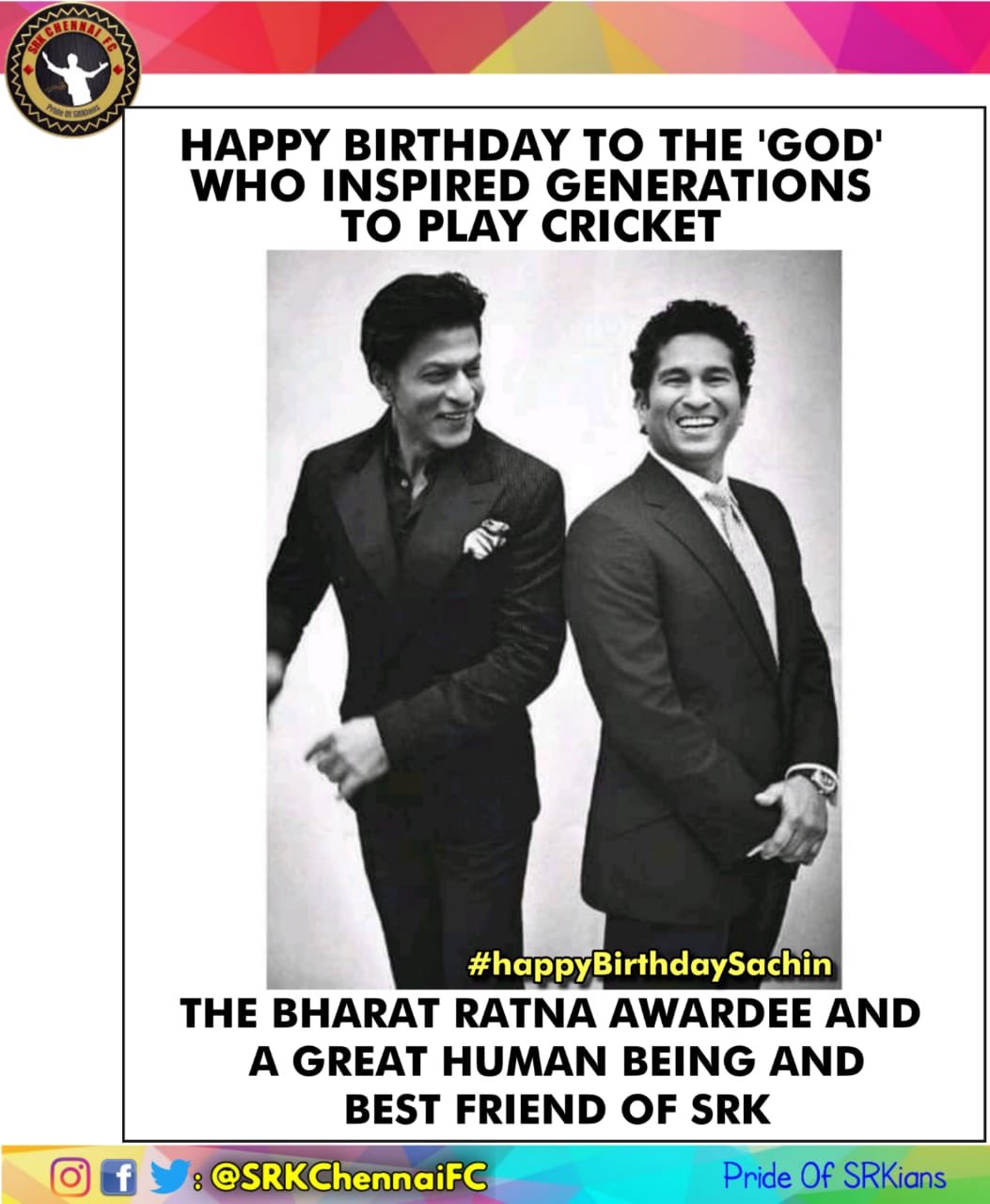 Happy Birthday to the God of Indian Cricket, Master Blaster Sachin Tendulkar   