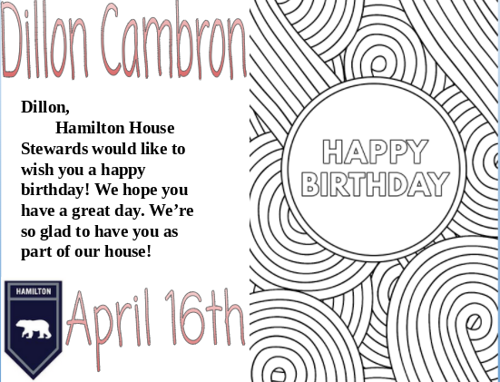 TNHSBears's tweet photo. Happy Birthday Dillon Cambron!! #HappyBirthday #GoBears https://t.co/hw3F5oR921
