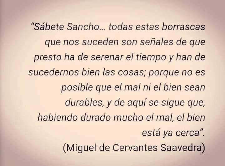 GIUCFUENTES's tweet photo. ...Y de aquí se sigue que, habiendo durado mucho el mal, el bien está ya cerca.
#DonQuijote
#MigueldeCervantes 
#DíaDelLibro 
#DíaMundialDelLibro 📚
#nuncadejesdeleer ❤😉
#amoadonquijote 💝📜 https://t.co/TsFB2LpX6Q