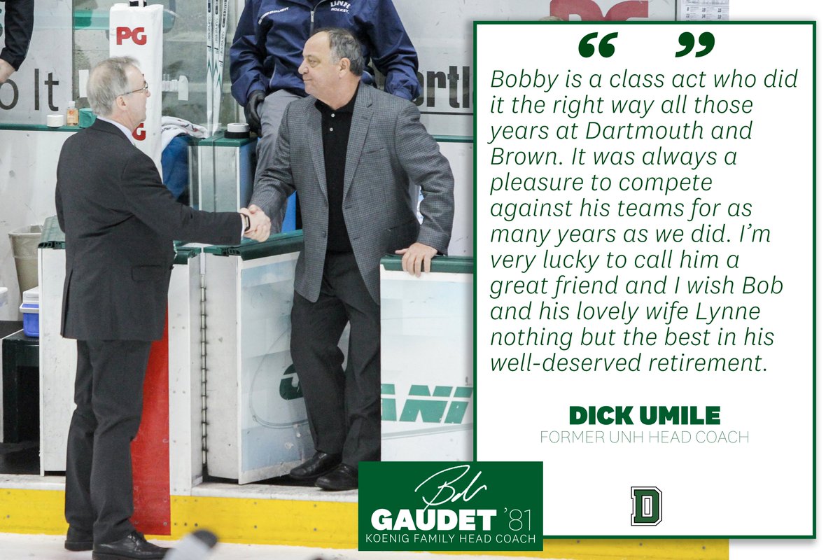 Coach G and Coach Umile were two men who defined hockey in New Hampshire for a generation of players and fans.