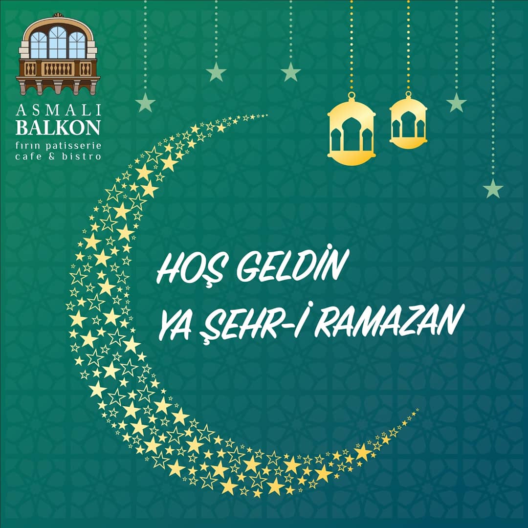 On Bir Ayın Sultanı RAMAZAN AYI Hoş Geldin.
Dünyayı etkisi altına alan virüs salgınından bu mübarek ay da  kurtulmamız dileğiyle. Ramazan'ımız Mübarek olsun.

Asmalı Balkon olarak sizlere - Paket Servis Hizmeti- vermeye devam edeceğiz.

#ramazan #ramazanayı #oruç #iftar #sahur