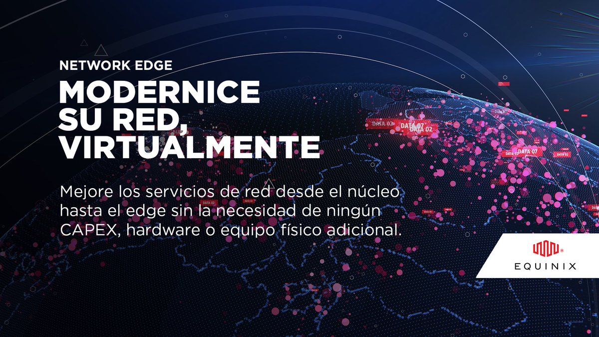 EquinixLATAM's tweet image. Network Edge ofrece servicios de red virtual en una plataforma de infraestructura modular, optimizada para la implementación instantánea y la #interconexión de los #serviciosdered. Vea cómo implementar y conectar servicios de #redvirtual en minutos: eqix.it/34KIO8H