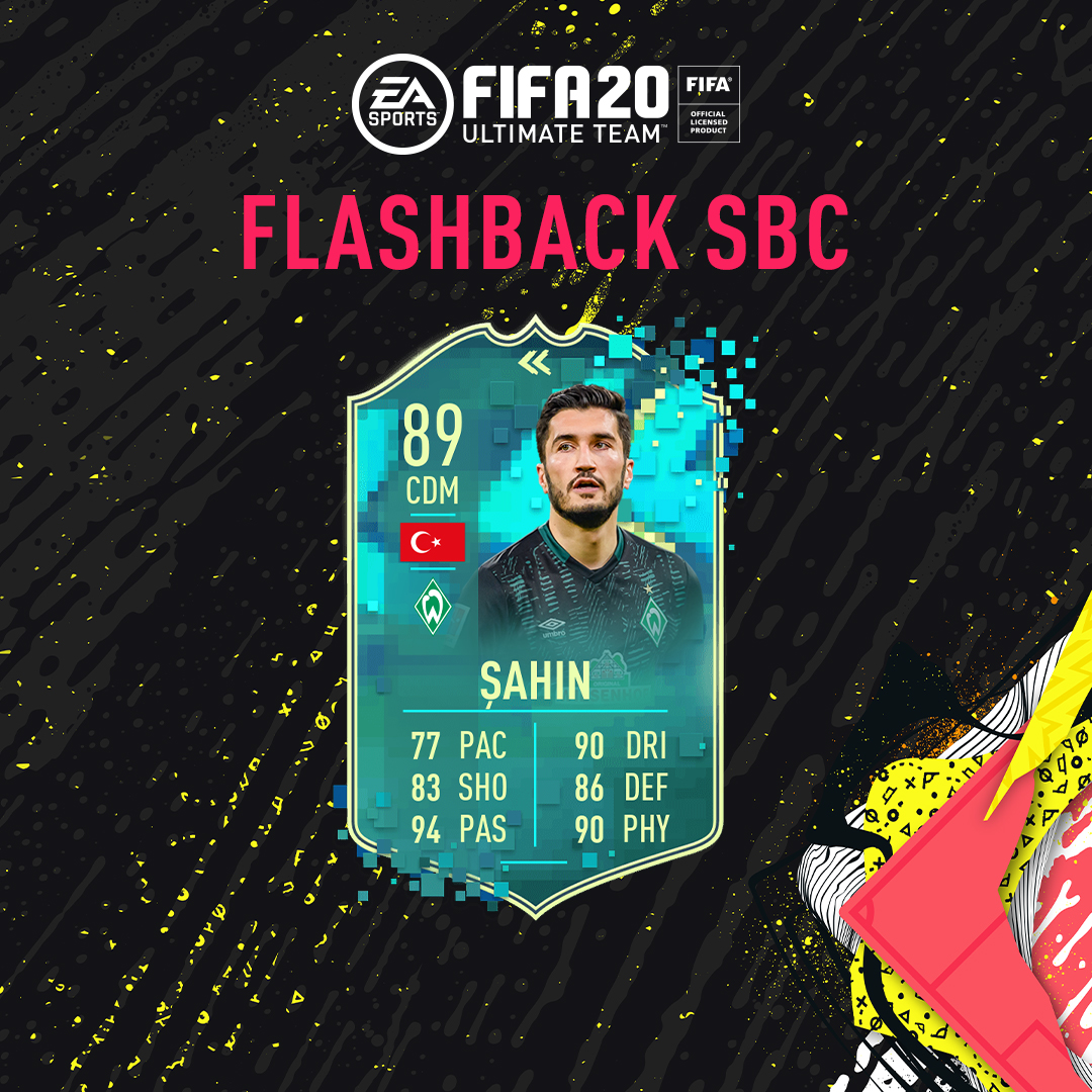 EASPORTSFC's tweet photo. 2 league titles and 3 more trophies to his name 👊

Flashback SBC Nuri Şahin is in #FUT20 https://t.co/xCUBfOWgf3