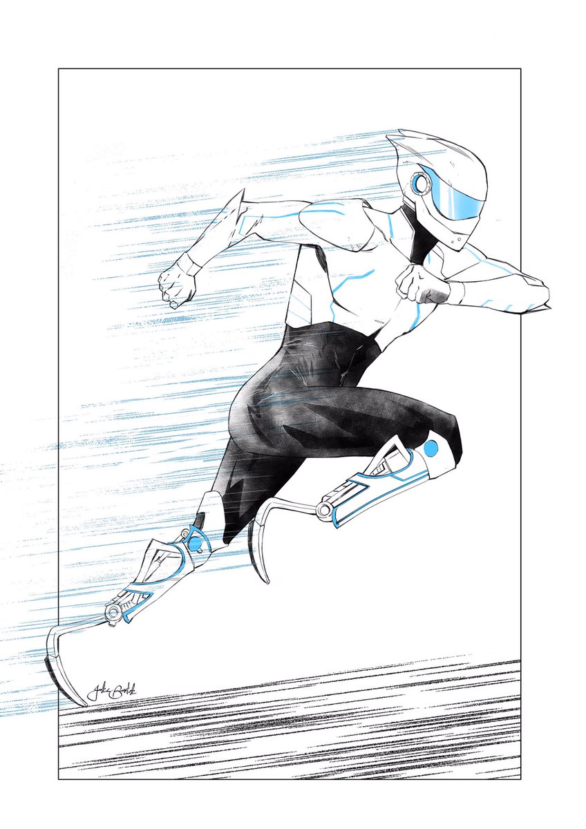 AbledSuper's tweet photo. New character from Super-Abled Comics, meet the Silver Comet! https://t.co/wZMdcs1wUf
