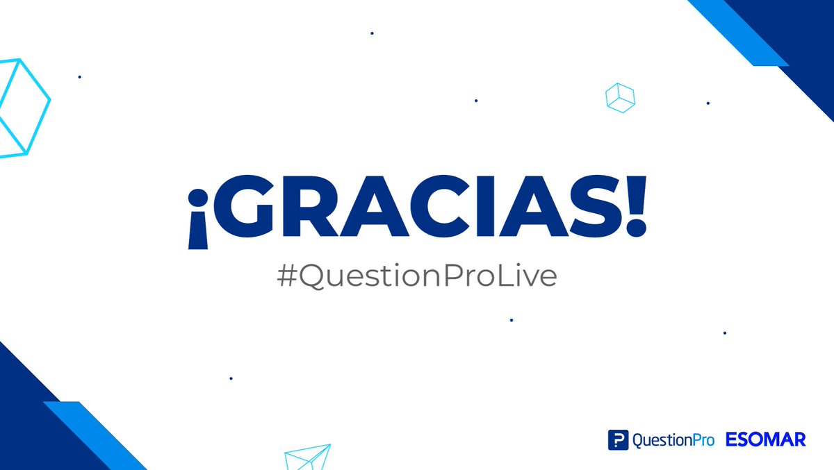 questionpro_es's tweet photo. ¡Gracias por seguir nuestra cobertura del primer festival virtual de #ESOMAR!
¡Nos vemos en el próximo gran evento de investigación!
#QuestionProLive 🔴 https://t.co/z4JxeHEYLn