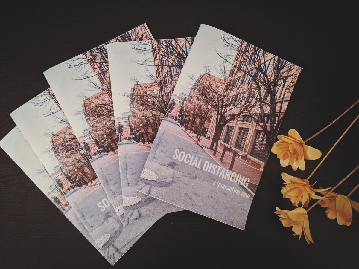 WPEnglishDept's tweet photo. WPU alum Eric Scholz created a quarantine zine featuring 12 artists' interpretations of social distancing. Proceeds are donated to COVID-19 Solidarity Relief Fund

Many contributors are WPU students &amp; alumni!

For more info, check out our Facebook page: https://t.co/ov4fOdfwWl https://t.co/16Zj4Mq8FX