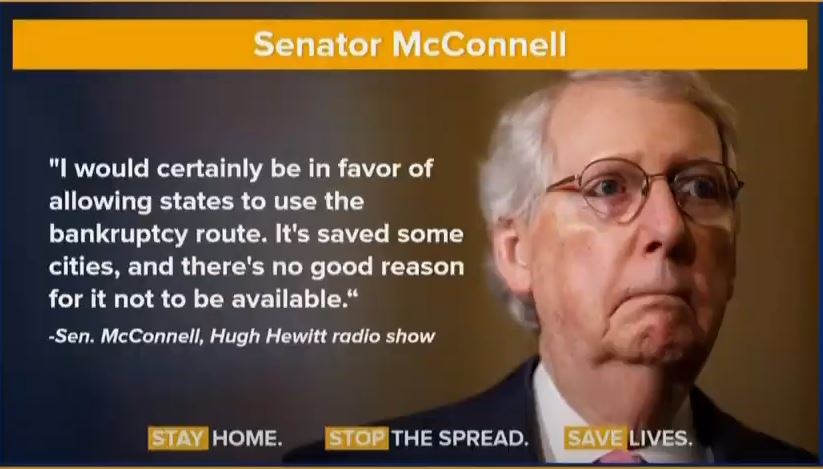 Finally, it's just stunning that  @senatemajldr said quiet part of  @GOP vision OUT LOUD. If you read these 2 statements they are horrific views for leader of  #Senate to hold (much less express) during a  #pandemic. Abject failure of leadership that advances  #hyperpartisanship.