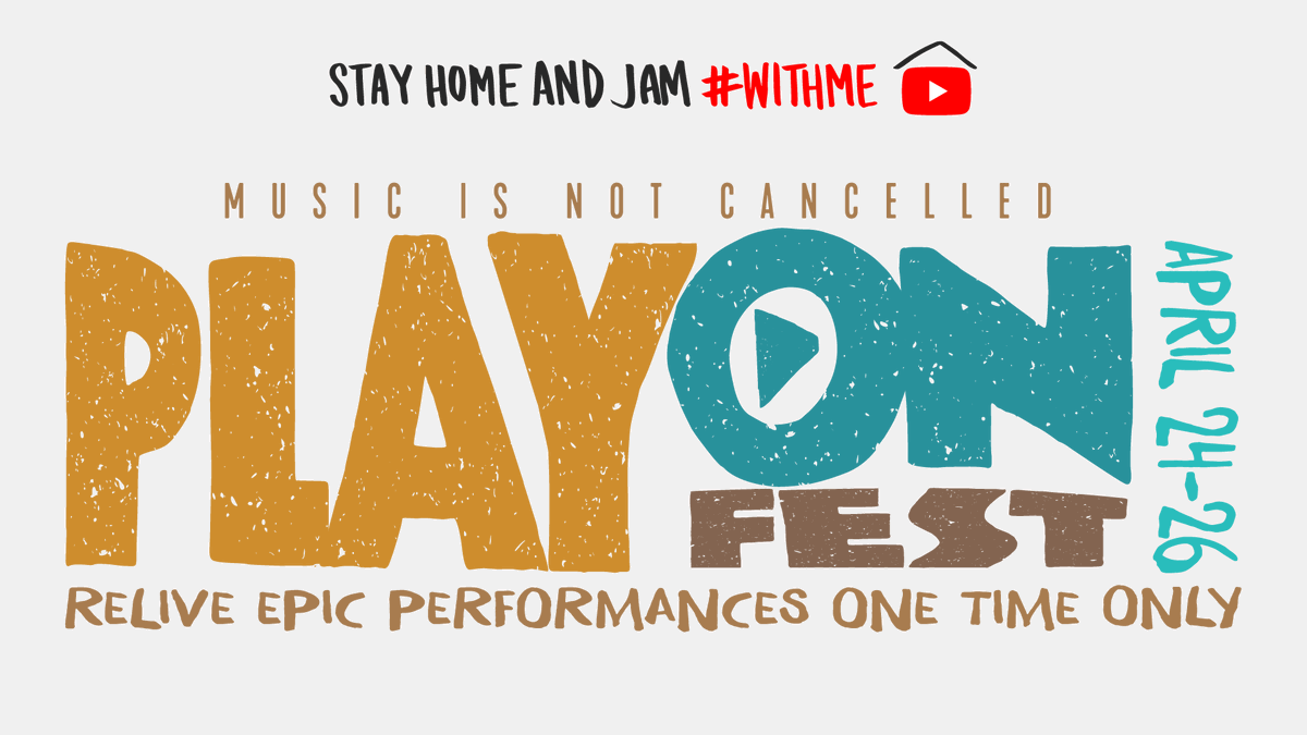 Relive epic performances all weekend long at @PlayOnFest, supporting the <a href="/WHO/">World Health Organization (WHO)</a>. Featuring <a href="/iamcardib/">Cardi B</a>, <a href="/JanelleMonae/">Janelle Monáe👽🚆🤖🚀🪐</a>, @Coldplay + more. #MusicIsNOTCancelled so #StayHome and jam #WithMe → yt.be/music/playonfe…