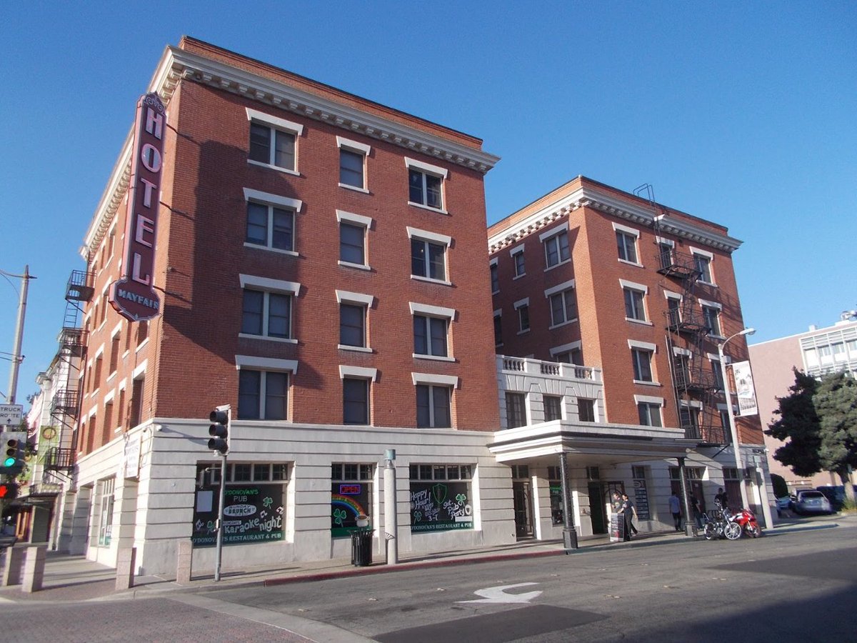 The exterior of the Mayfair Hotel in Buckhorn, South Dakota is actually located in Pomona, California. David Lynch fans will of course remember the Pomona conversation from Inland Empire. 2/