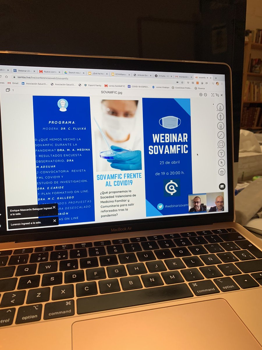 magelesmedina's tweet photo. Ya casi en el aire de #webinarsovamfic de @SoVaMFiC
Este es el link
https://t.co/FfU7hmayi8
También se puede acceder a través de este enlace a Youtube
https://t.co/NbzBZilqbl https://t.co/z5mkEpVEW8