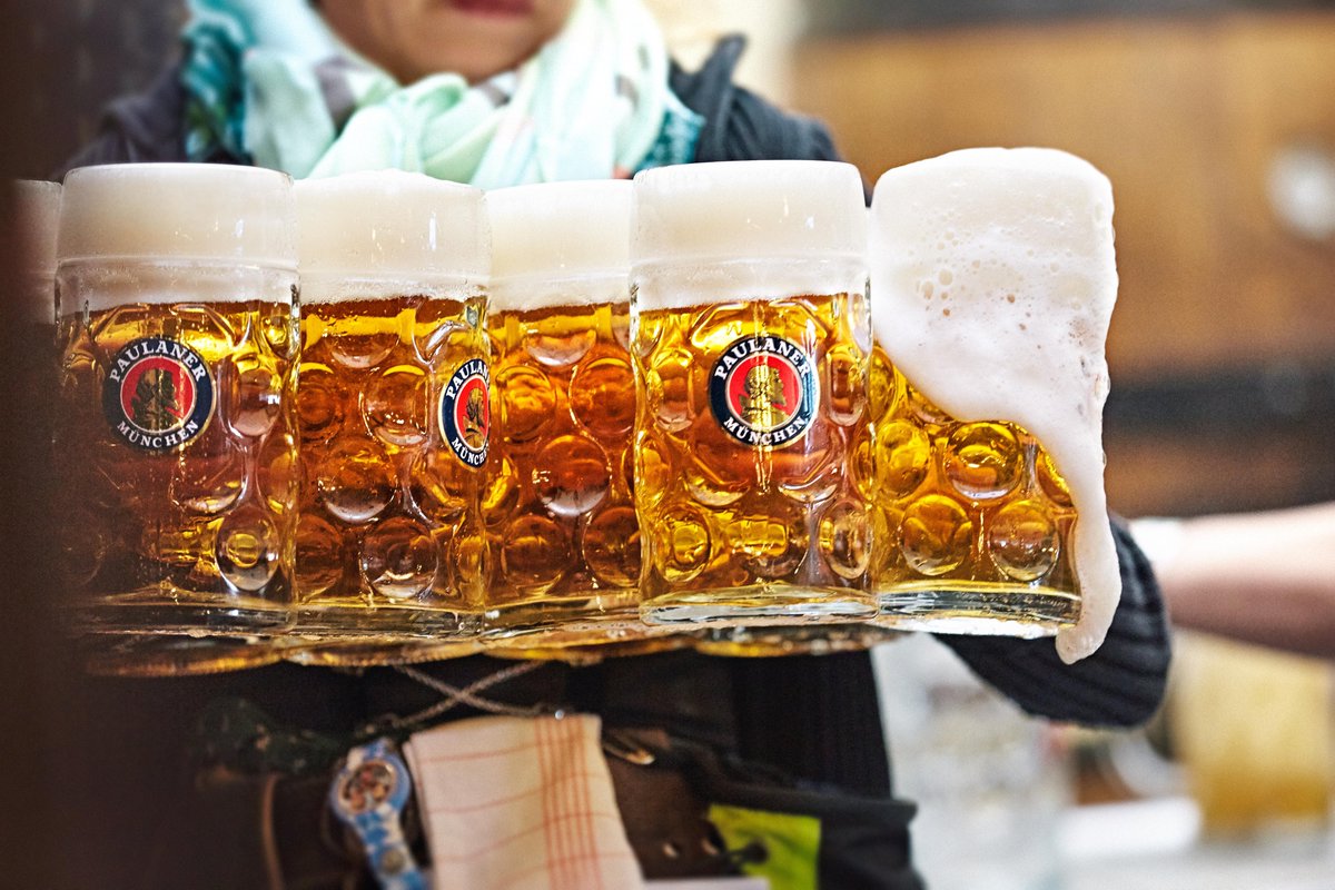 paulanerusa's tweet photo. Up your #BierGoals for #GermanBeerDay by prosting with our four best friends: Water, Hop, Malt, and Yeast! https://t.co/SteNMixw1k