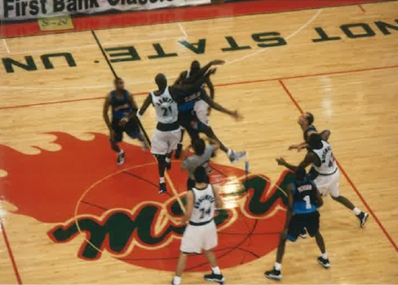 #TBT - 1997 NBA Preseason

Kevin Garnett (left) of the <a href="/Timberwolves/">Minnesota Timberwolves</a> and Shawn Kemp (right) of the <a href="/cavs/">Cleveland Cavaliers</a> compete for the opening tip of an NBA Preseason game at the MSU Dome.

Kemp and the Cavs were victorious that night, beating the T-Wolves 125-100.