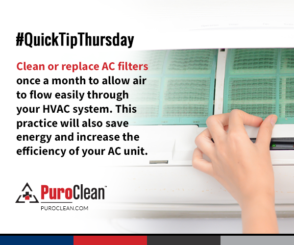 PuroClean Quick Tip Thursday, Cleaning and Safety Tips 4/23/2020 conta.cc/2VT7fN3