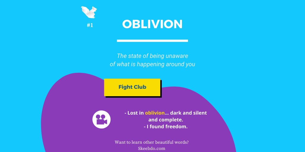 skeebdo's tweet photo. Do you remember the 8 rules of Fight Club? Well, if this is your first time seeing a post from us, then you have to use Skeebdo today!
#Skeebdo #learnenglishwithmovies #fightclub #oblivion #englishlesson https://t.co/qEeeFIzyrj