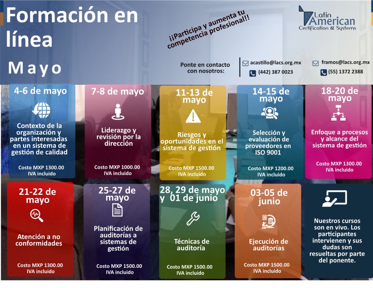 SystemsLatin's tweet image. En Latin American Certification &amp;amp; Systems no paramos y nos preocupamos por tu salud, por ello te presentamos nuestros cursos en los que podrás seguir preparándote profesionalmente desde la comodidad de tu hogar.  👨‍💻🏠
Aprovecha la oportunidad de capacitarte y obtener constancia.