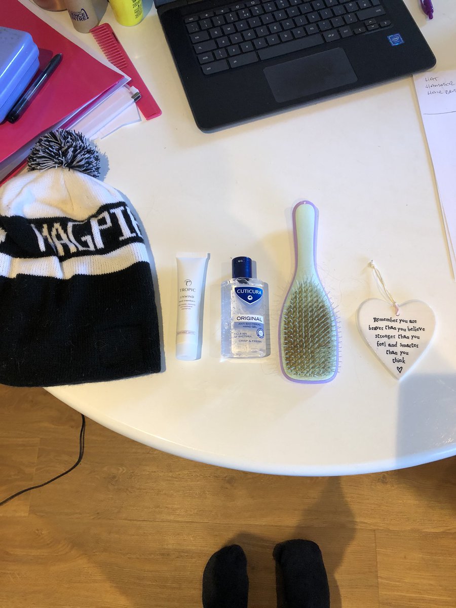 Hat, Handcream, Hand Gel, Hair Brush, Heart #holmquiz