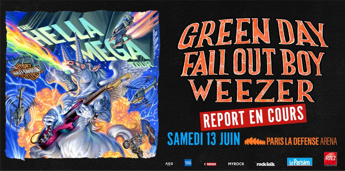 plenitudearena's tweet photo. Face à la situation, nous sommes contraints de reporter le concert The Hella Mega Tour du 13 juin
Nous travaillons pour reprogrammer le concert au début de l’été 2021, la nouvelle date sera annoncée rapidement
⚠️Les billets resteront valables 
+ d'infos➡️https://t.co/u41f0P4YZd https://t.co/lnpHIIses4