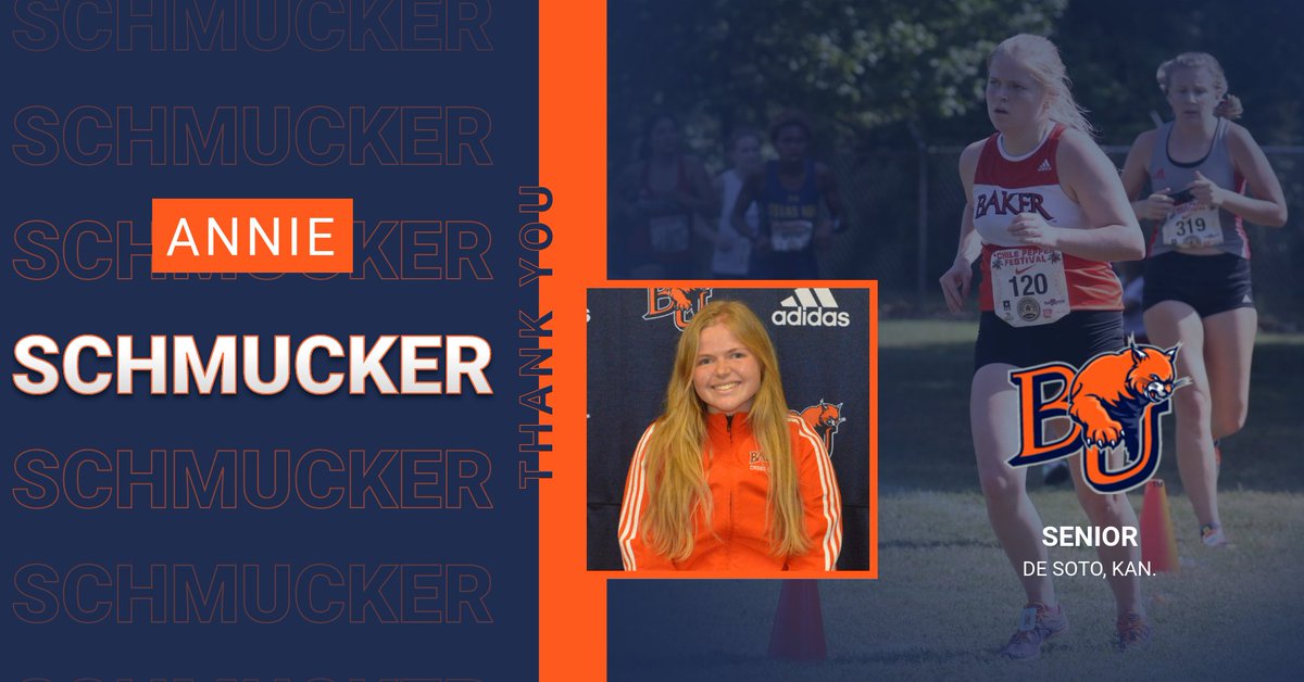 Our 32nd spring senior is Annie Schmucker from De Soto, Kan. Annie is majoring in Psychology at Baker! Annie is a distance runner for the Baker track team and is also a member of the cross country team which finished second in the Heart of America this fall! Thank you Annie!