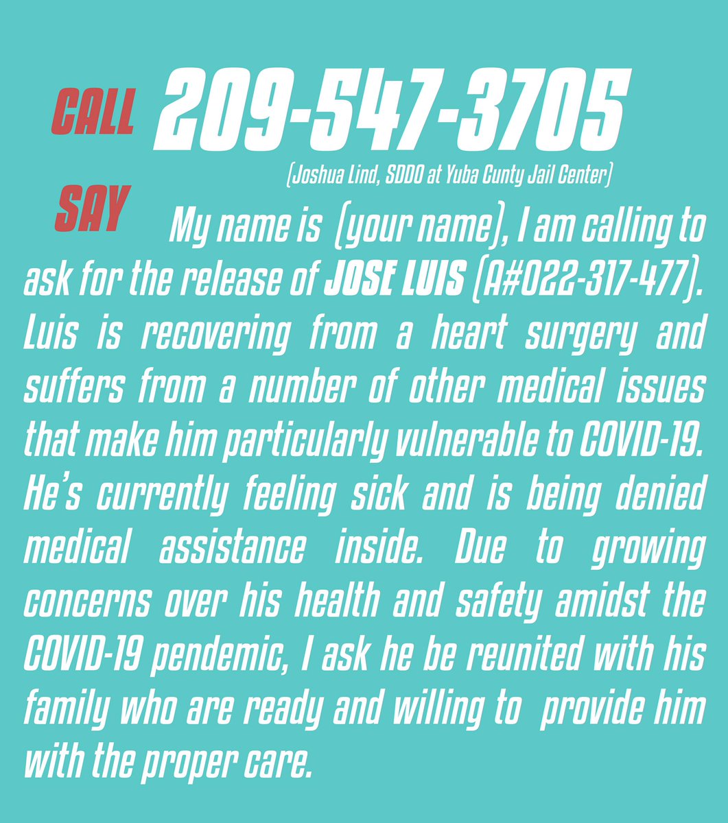 Your calls WORK, keep them coming! Detention is a death sentence during this pandemic, let ICE feel the urgency of that!  #FreeThemAll  #FreeThemAllMesaVerde  #FlattenTheCurve