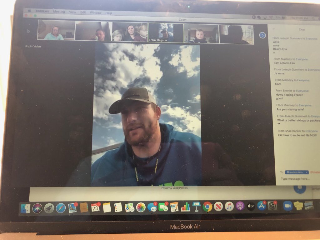 Huge thanks to <a href="/KNARFWONGAR/">Frank Ragnow</a> for joining and talking with our <a href="/Grade6atISD717/">JMS 6th Grade</a> students today during our Zoom call! Frank had some amazing advice for our students! The Lions definitely have an amazing center, but an even better person! <a href="/Lions/">Detroit Lions</a>