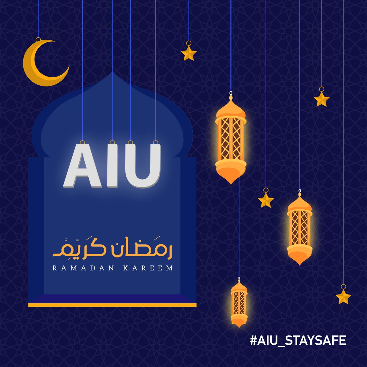We wish you all a blessed and peaceful Ramadan.
رمضــــان كريــــم 🌙🌙🌙

.
.
.
.
.

#Arab_International_University #الجامعة_العربية_الدولية #RamadanMubarak #Damascus #RamadanKareem 
#AIU_Statysafe #Staysafe #Stayhome #Keepsafe
#Coronavirus #Covid19 #covid
#University #Safe