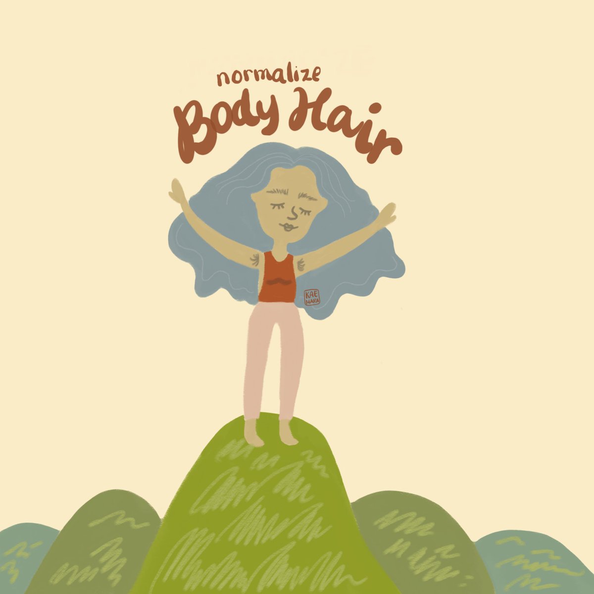 kaemara_'s tweet photo. women are expected to have flawless skin while men aren’t. body hair is natural even for women! #BodyHairPositivity #BodyHairIsNormal https://t.co/gNJFAKtfw1