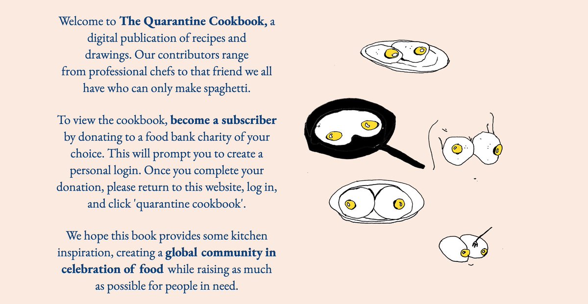Mask_Crusaders's tweet photo. The #QuarantineCookbook features recipes from over 60 New Yorkers. Gain access by visiting https://t.co/5y4LDRsj4O and donating $10 to a foodbank charity from their list. #StayAtHome https://t.co/1OP5QcZJi5
