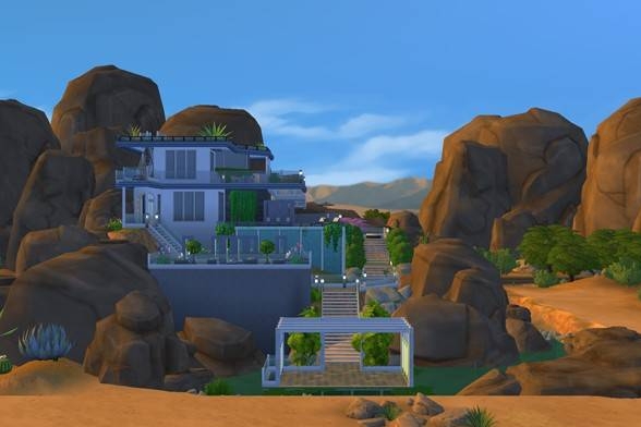 collegesimmer's tweet photo. I just shared the Desert Bloom Hills Lot on #TheSims4 Gallery! https://t.co/cK45GPo08a