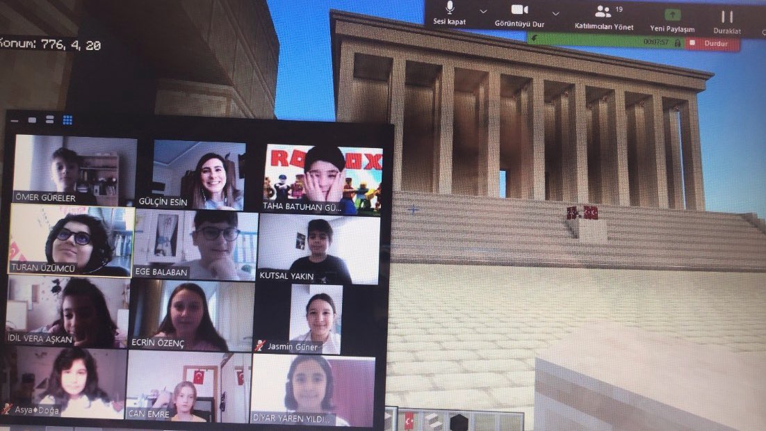 TBMM’nin 100. yılında öğrencilerimiz ile derslerimizde Anıtkabir’i minecraft ile sanal tur yaparak ziyaret ettik.23 Nisan Ulusal Egemenlik ve Çocuk Bayramınız Kutlu Olsun çocuklar 🇹🇷🎉🎊❤️ <a href="/DogaOkullari/">Doğa Koleji</a> @IsIIIIILL #DoğamEvimdeBayramVar #Doğada23Nisan #dogatech
