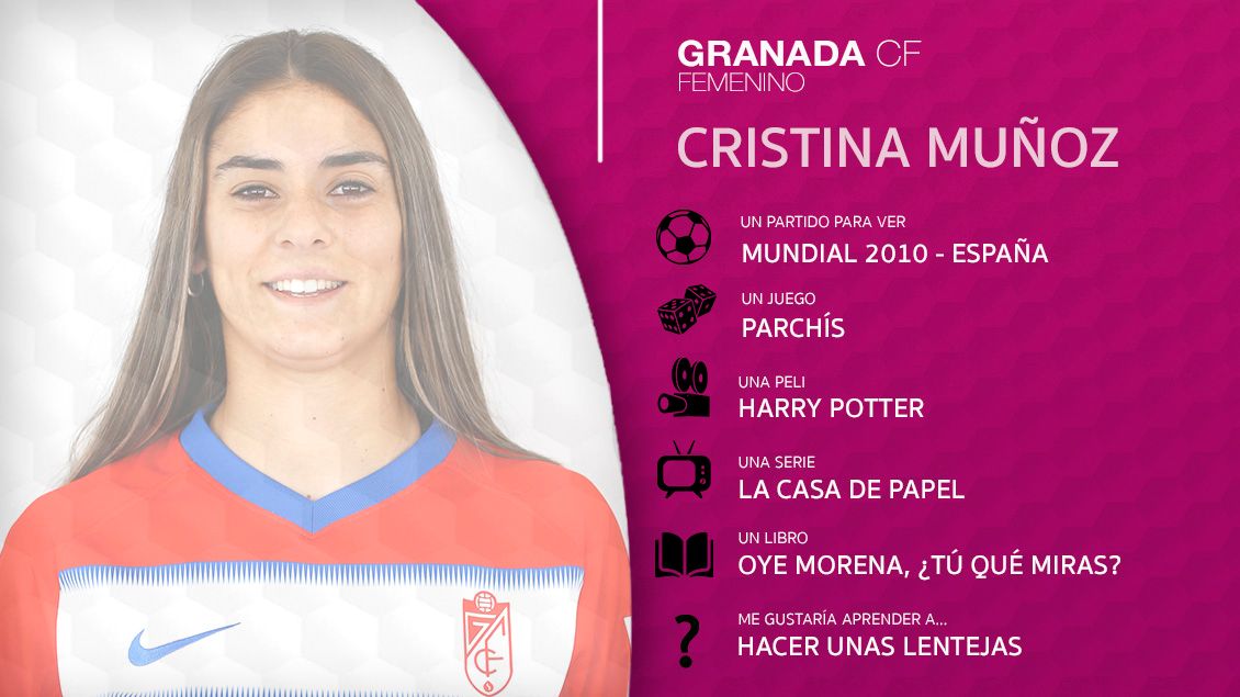 Las recomendaciones de Cristina Muñoz para hacer llevadera esta cuarentena.

#GranadaFemenino #YoMeQuedoEnCasa