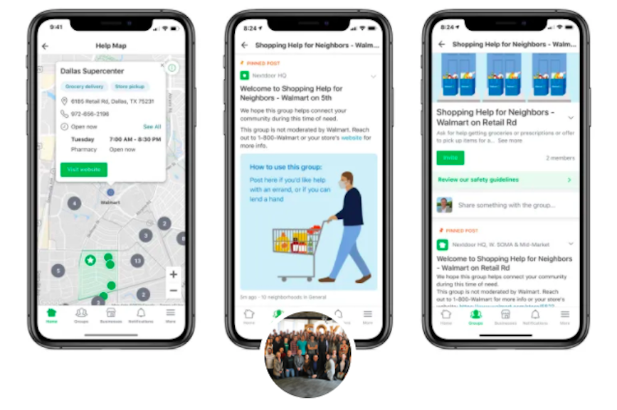 PRWeekUS's tweet photo. The latest from the #coronavirus live blog: @Nextdoor, @Walmart make it easier to help vulnerable neighbors.
https://t.co/Inwfn8h5US https://t.co/ST4yOwJ4uA