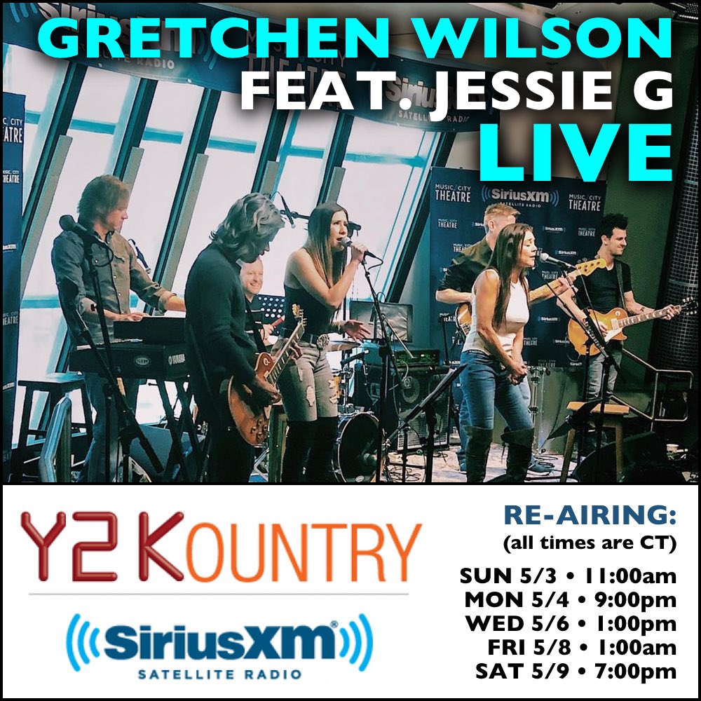 All you @SIRIUSXM listeners may recall my #15thAnniversary show with @Y2Kountry (feat. @JessieG_Music) – it was such a fun show for us. Excited that it will re-air several times starting on May 3rd. Mark your calendars!