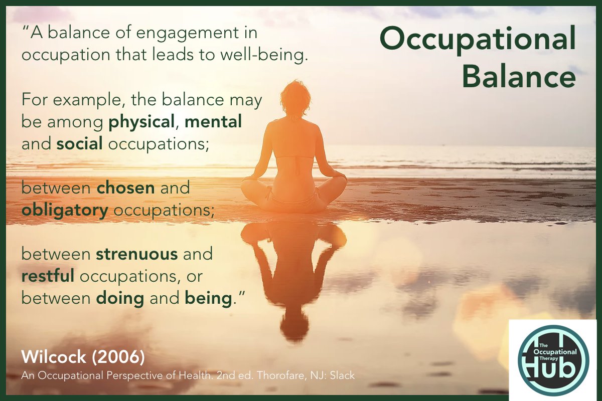 ⚖️ Occupational deprivation is inevitable right now. But how are you trying to maintain some form of balance?

🌐 Graphics: theOThub.com/gallery
#OccupationalTherapy #COVID19