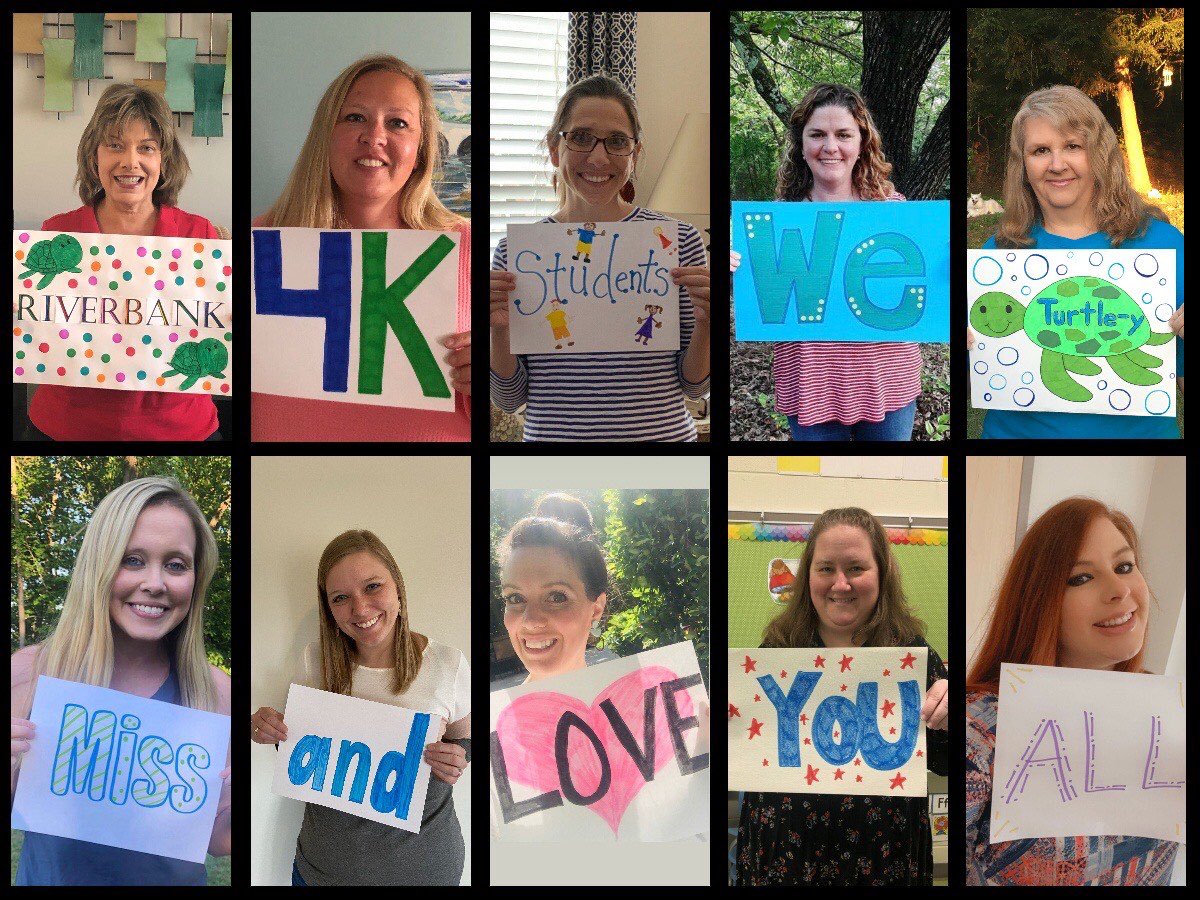 RiverbankElem's tweet photo. We miss our little ones. #oneheartonemindoneteam @LexingtonTwo https://t.co/i4OBW0ogor