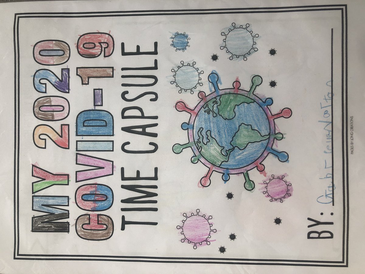 shelleybeanx's tweet photo. @StJBoscoRec Gabriella has been enjoying making a Covid-19 time capsule, recording things that have been happening &amp; how she is feeling https://t.co/5tdRpkq1w7