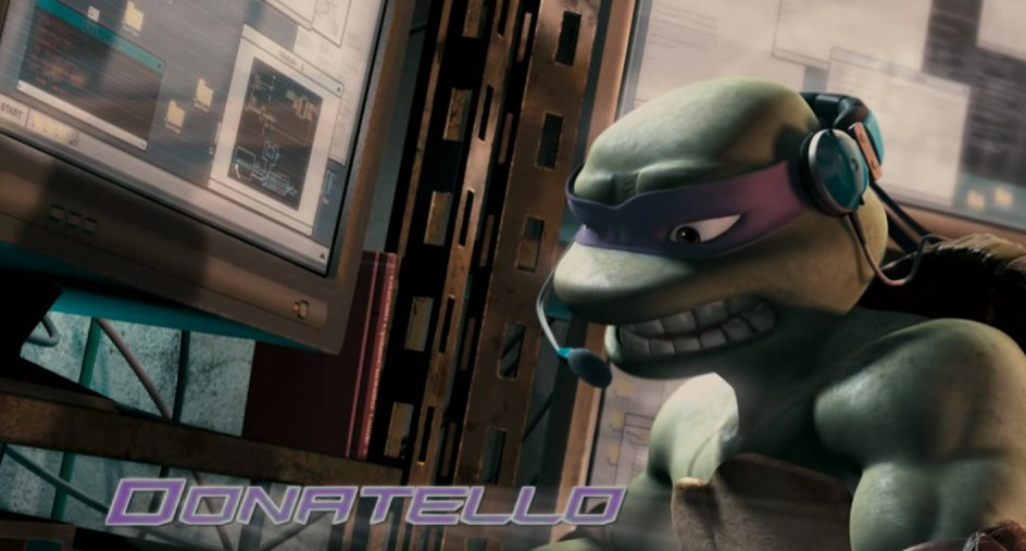 I'm trying to compliment this movie as much as possible before I start ripping into it lol so Again I like the character Re-introductions  #TMNTRewatch