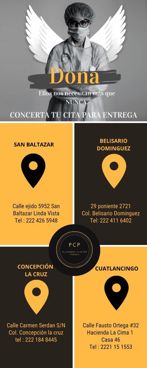 OroNoticiasPue's tweet photo. #UnidosSomosMásFuertes | Un grupo de wedding planner en Puebla recaudó insumos para personal médico en los hospitales locales y enfrentar la pandemia por COVID19.

Vía ⁦@itzaju10⁩ https://t.co/VMNtRy3ZV0